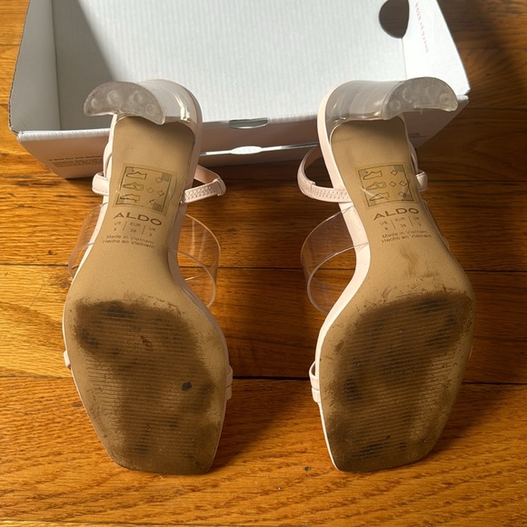 Aldo Kiyana light pink sling back heeled sandal - Picture 3 of 4